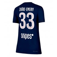 Paris Saint-Germain Warren Zaire-Emery #33 Hjemmebanetrøje Dame 2025-26 Kortærmet